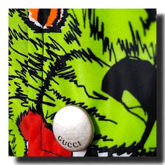 NWT Gucci Panther RARE Hooded Lightweight Colorful Luxury Jacket 40 IT XL COA - Picture 4 of 10